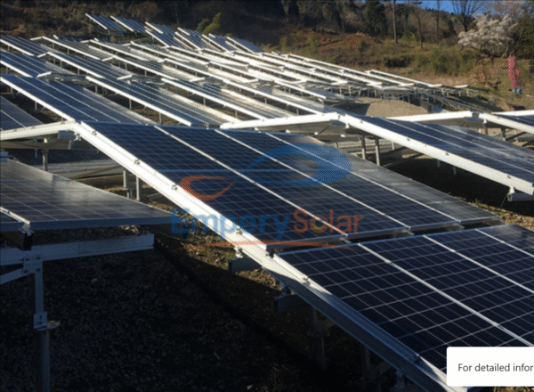 Pitched ground mounting system