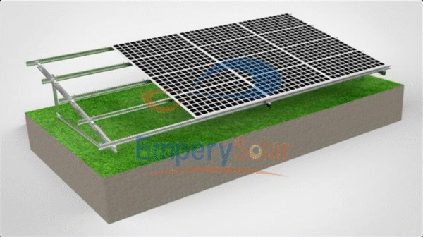 Large C-type steel ground mounting system